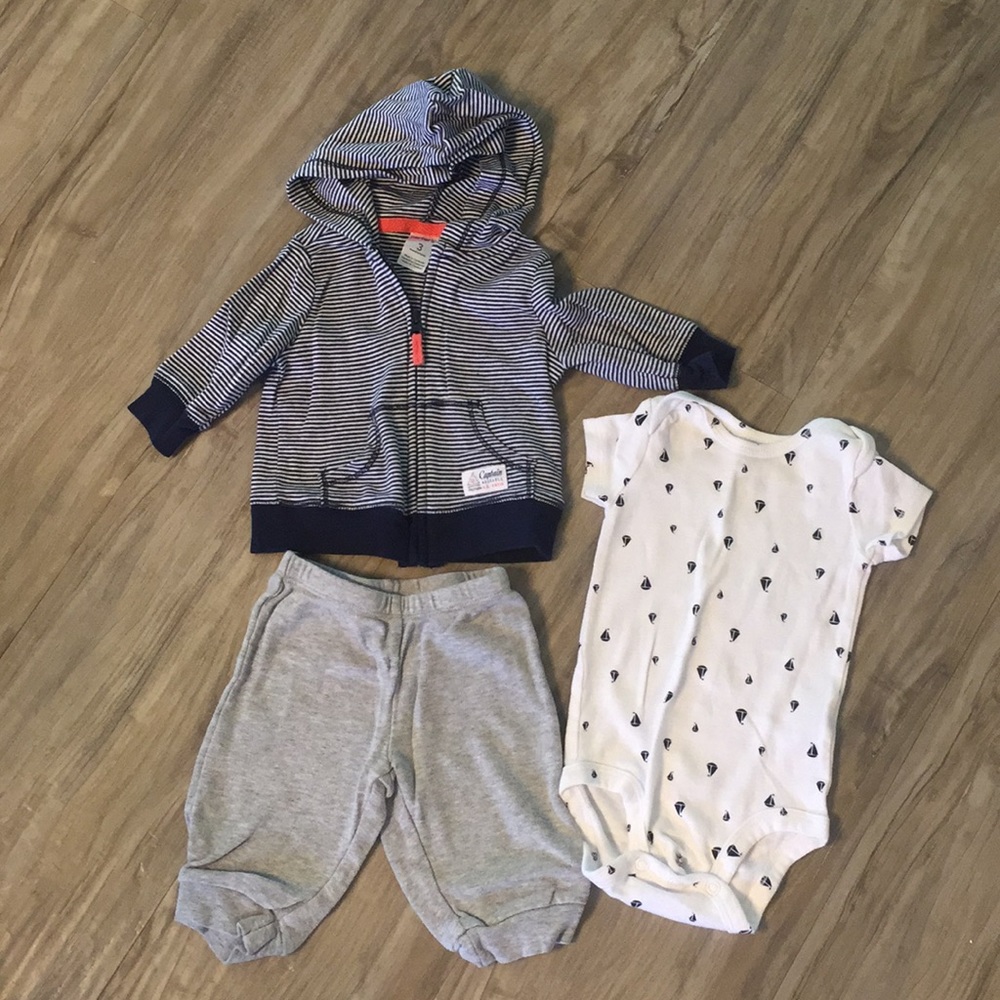 NWOT! Carter’s “Captain Adorable” 3 Piece set